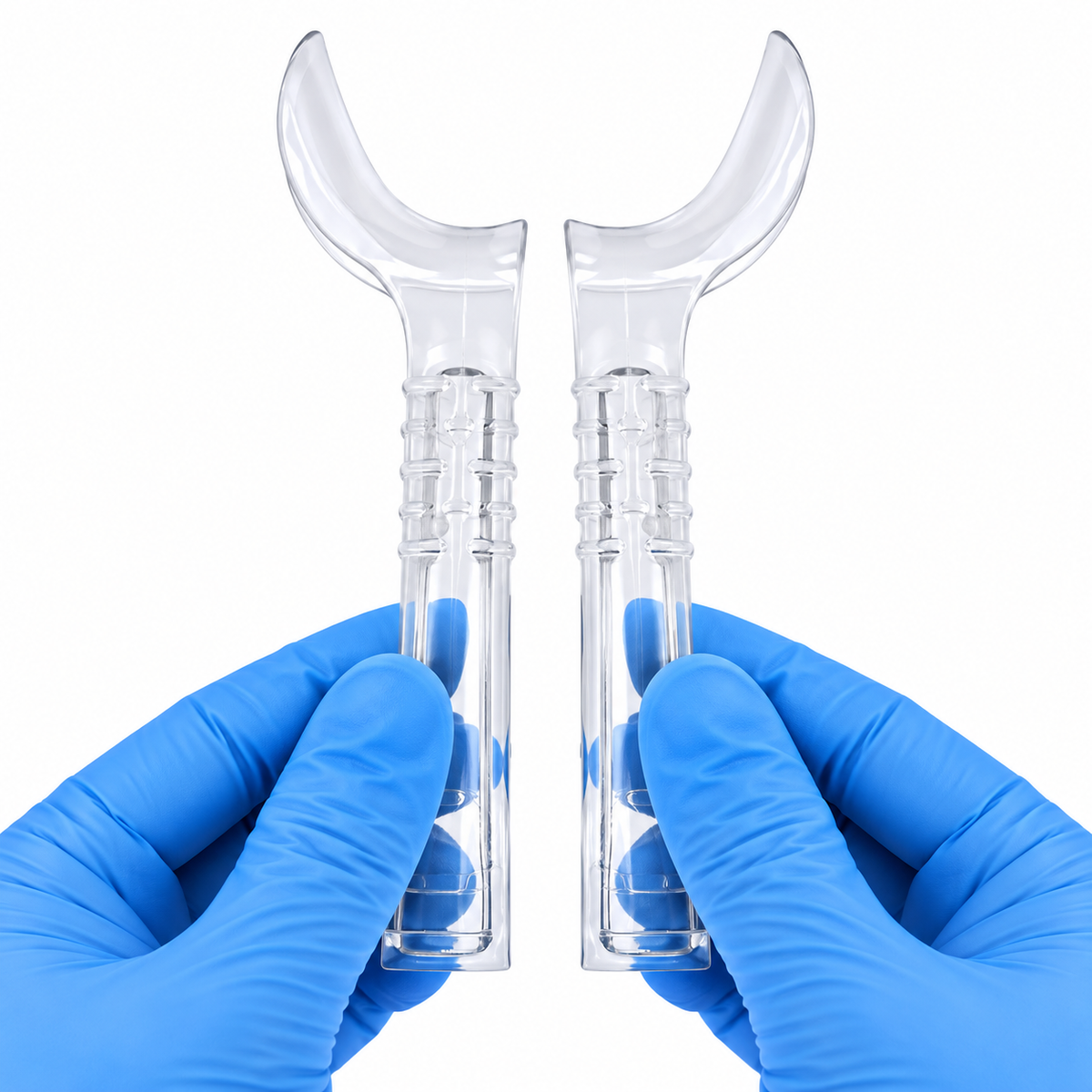 Half-Size Cheek Retractors for Dental Photography — Compact Lip Retractor Pair for Narrow Arches