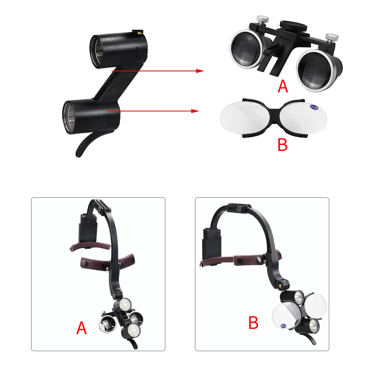 Premium Dental Binoculars 6X with LED