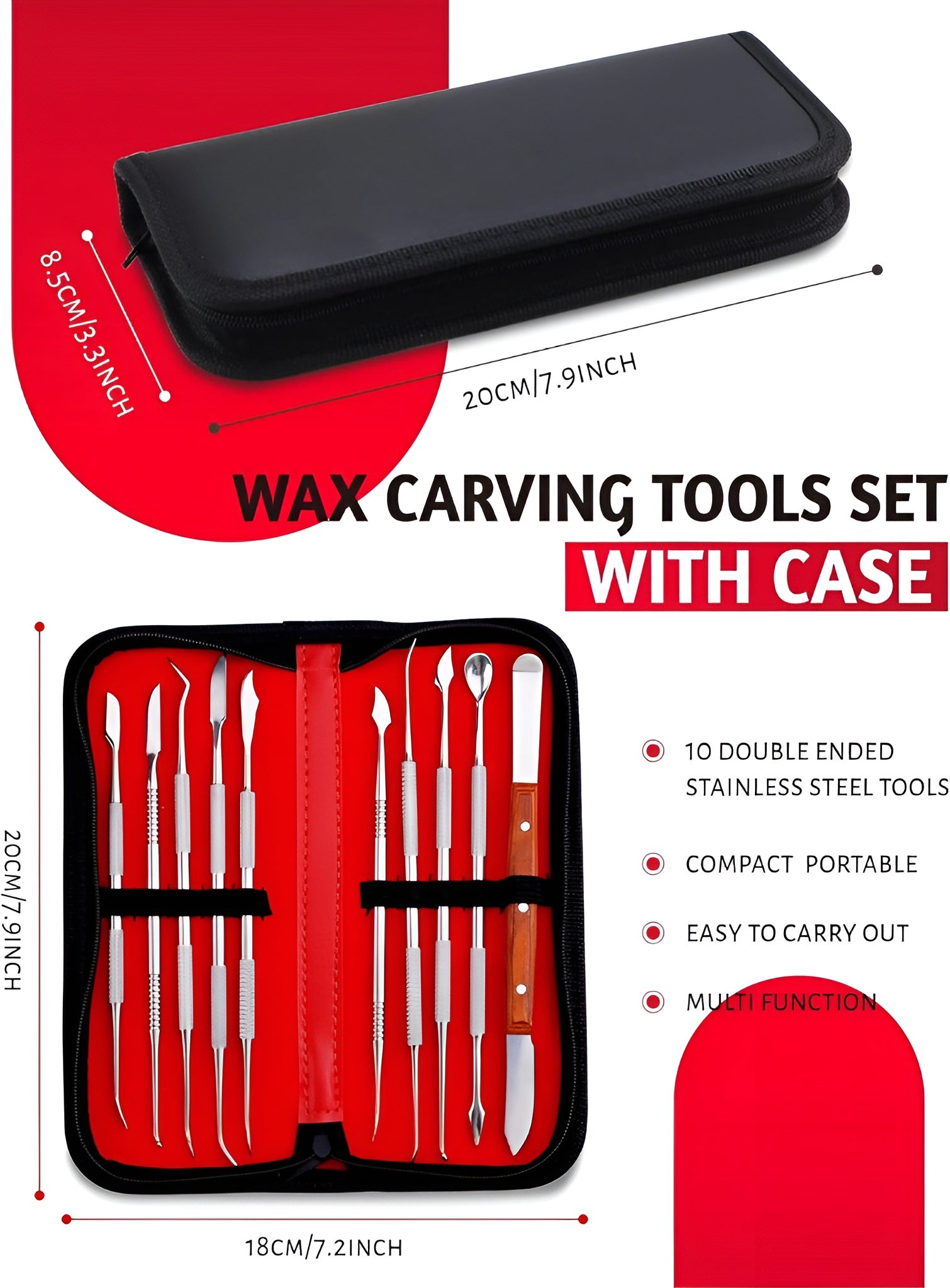 Dental Wax Carving Tools Set, 10pcs