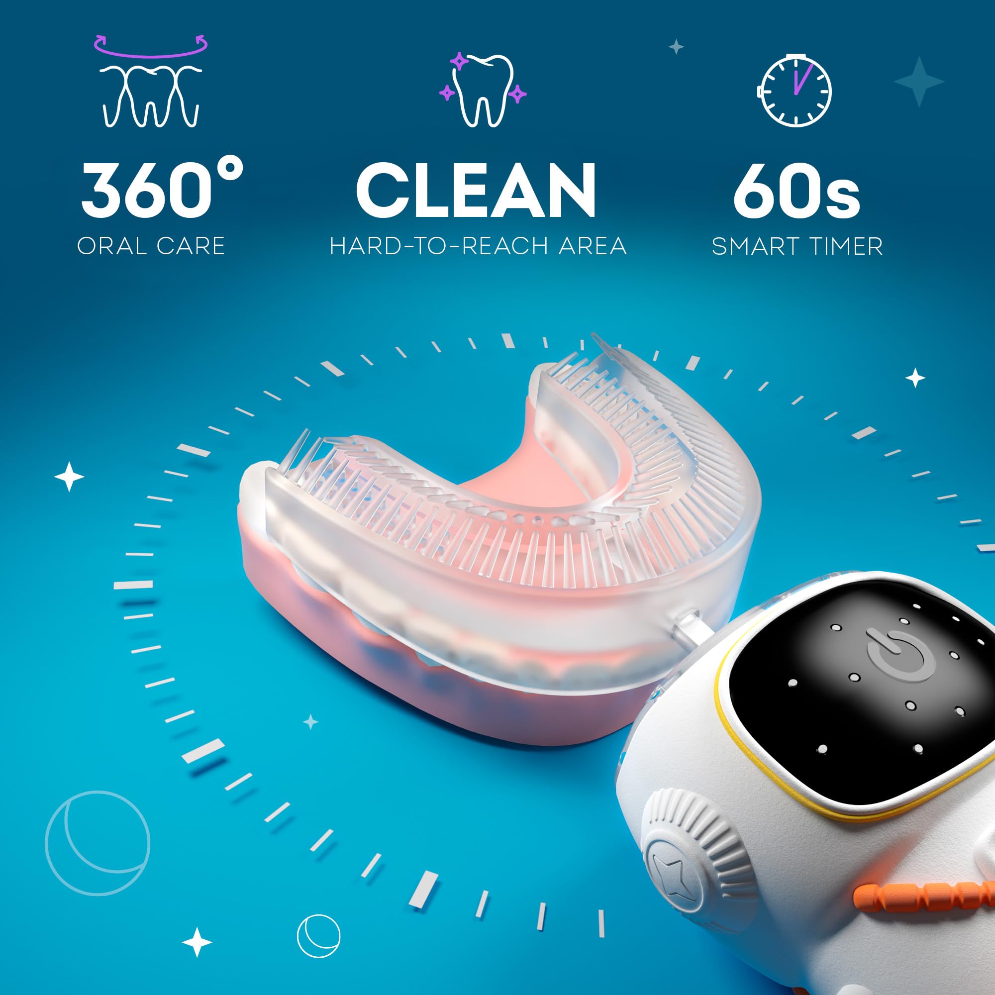 AstroSonic 360™: The "No-Tears" Toothbrush That Cleans Every Tooth in 60 Seconds