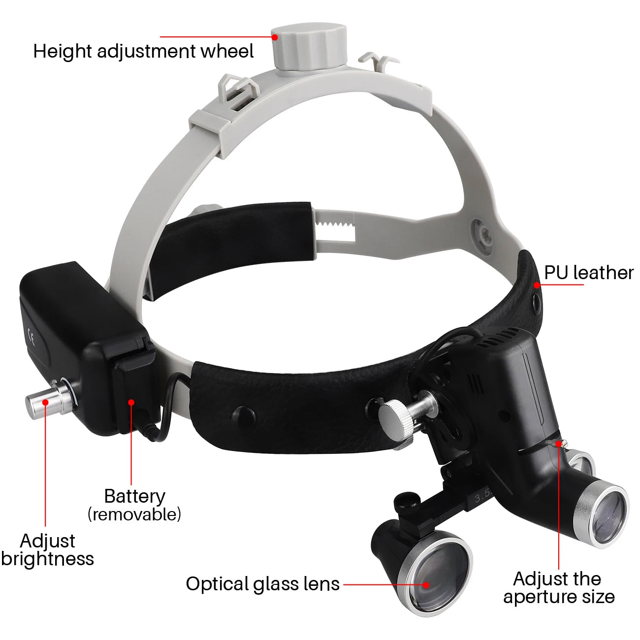 Premium Dental Loupes with Wireless Headlight