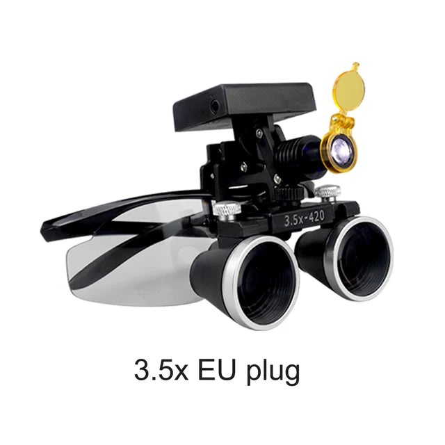 Dental Magnification Binocular Loupes with Wireless 5W Headlamp
