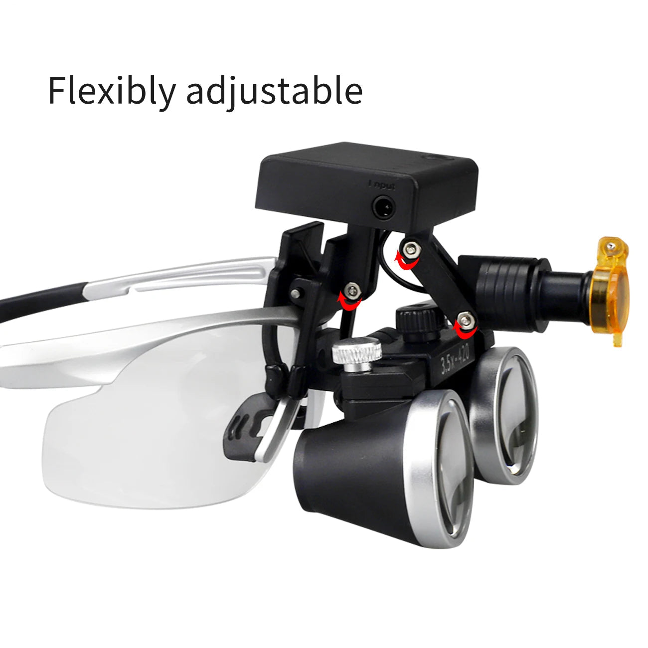 Dental Magnification Binocular Loupes with Wireless 5W Headlamp