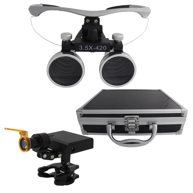 Dental Loupes with Wireless Headlight