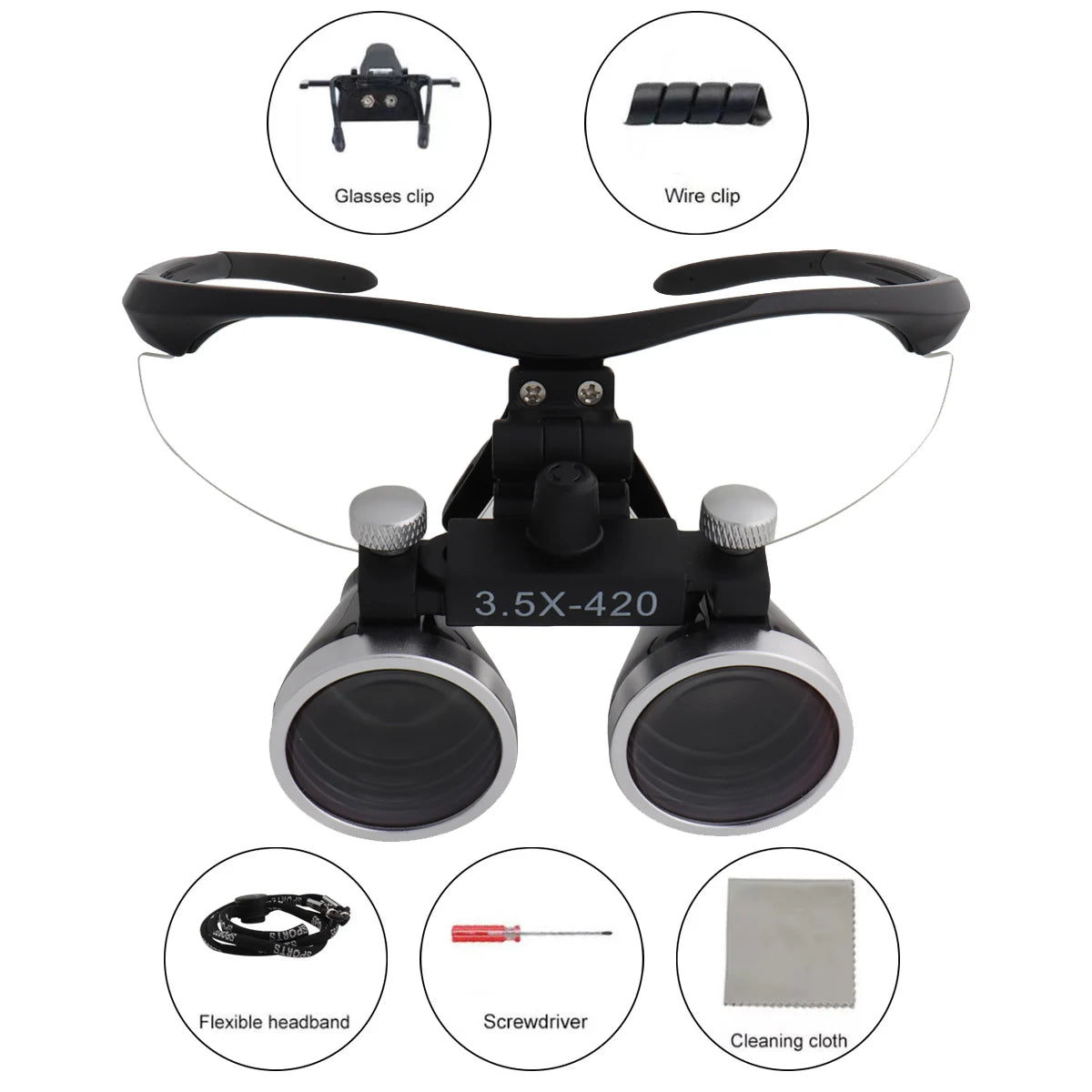 Dental Loupes with Wireless Headlight