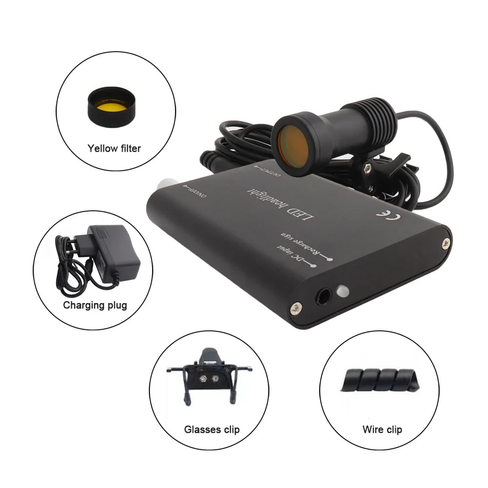 Dental Loupes with Wireless Headlight