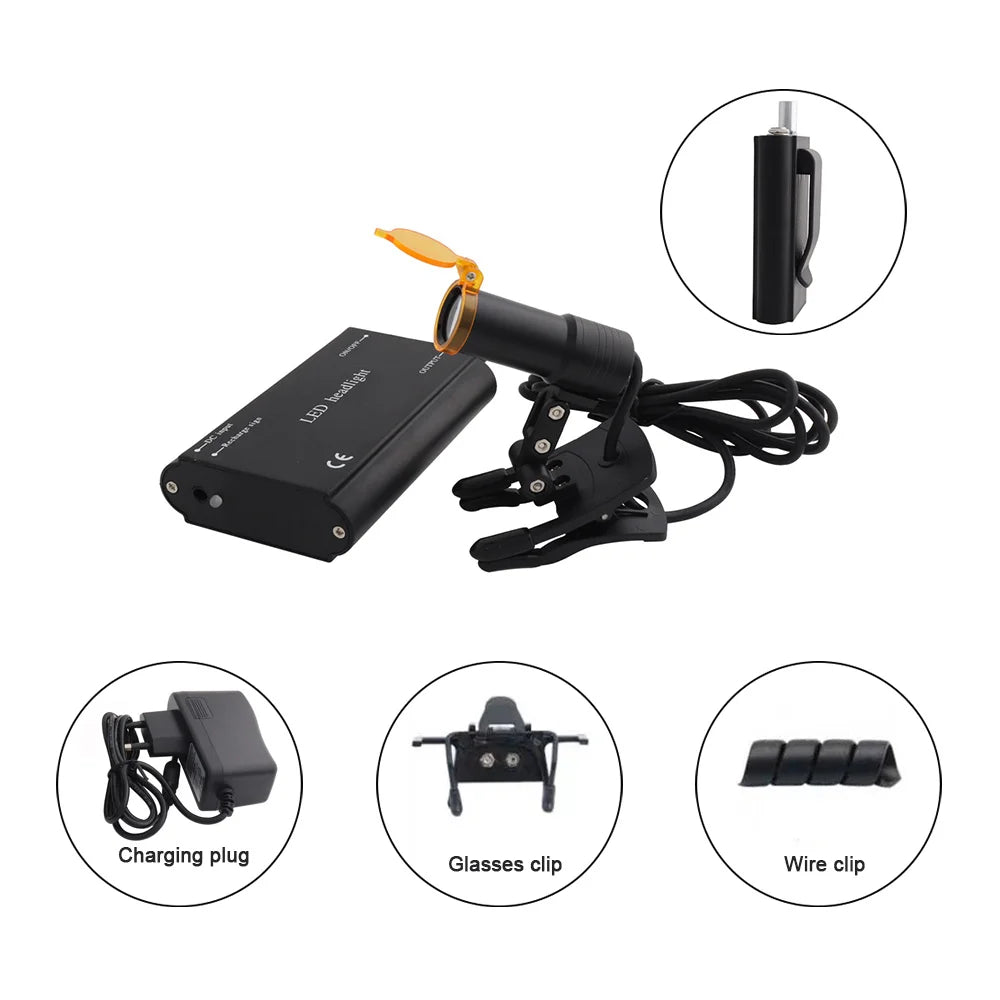 Dental Loupes with Wireless Headlight