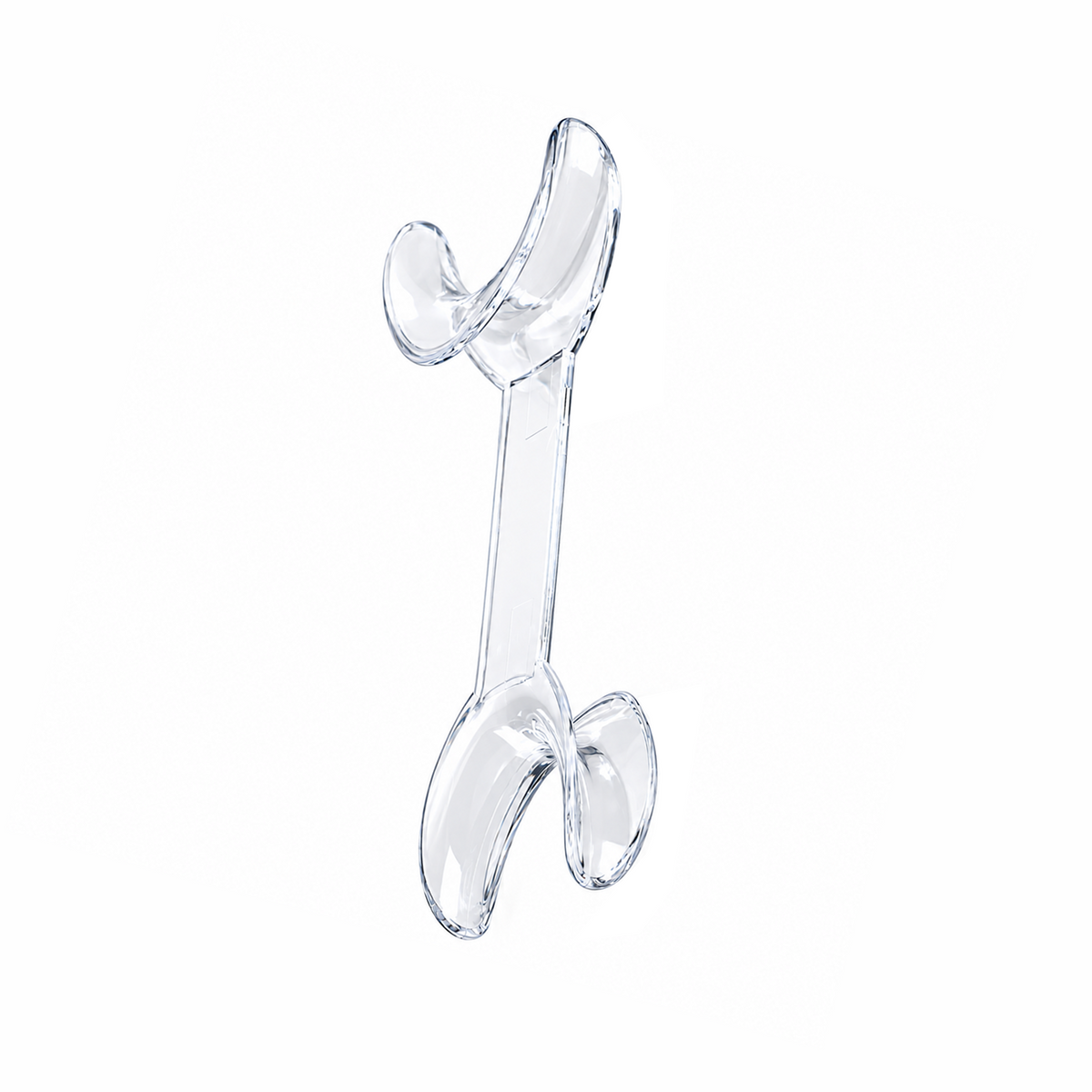 Double-Ended Cheek Retractors for Dental Photography, Pair — Clear T-Shape for Frontal and Buccal Views