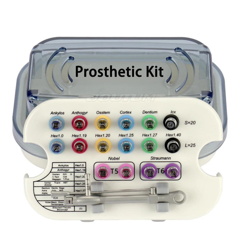 Dental Implant Torque Screw Driver Wrench Kit - Universal Prosthetic Restoration