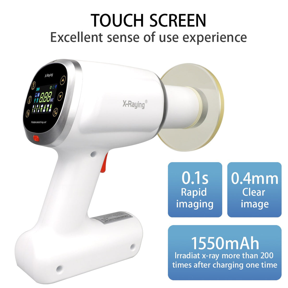 Portable Handheld Dental X-Ray Gun — Cordless Digital Radiography Unit, One-Hand Operation, Rechargeable