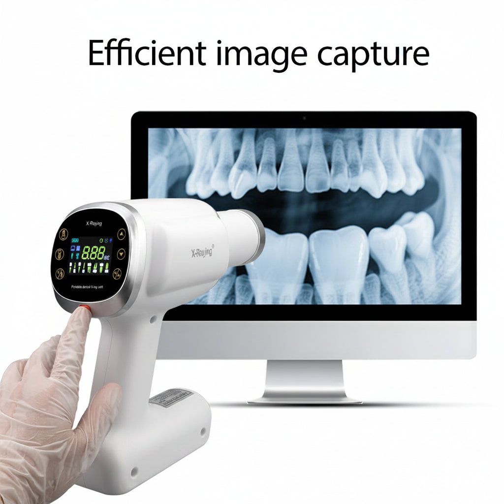 Portable Handheld Dental X-Ray Gun — Cordless Digital Radiography Unit, One-Hand Operation, Rechargeable