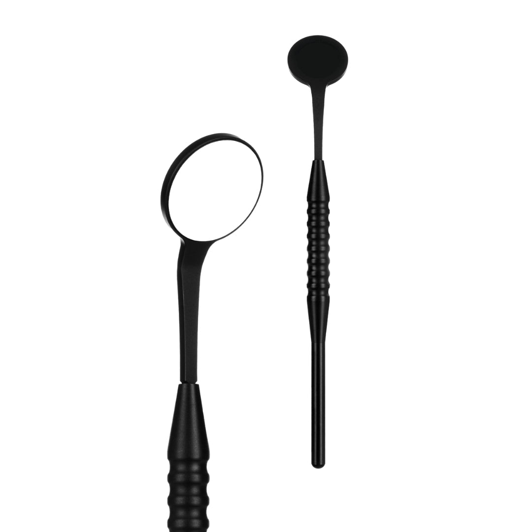 UltraClear Replacement Dental Mirrors Black Line 5-Pack (24 mm)
