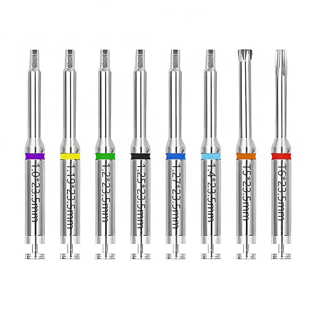 Dental Implant Prosthetic and Screw Removal Kit — 16 Drivers, 10-70 N·cm Ratchet, Contra-Angle Wrench with Adjustable Head