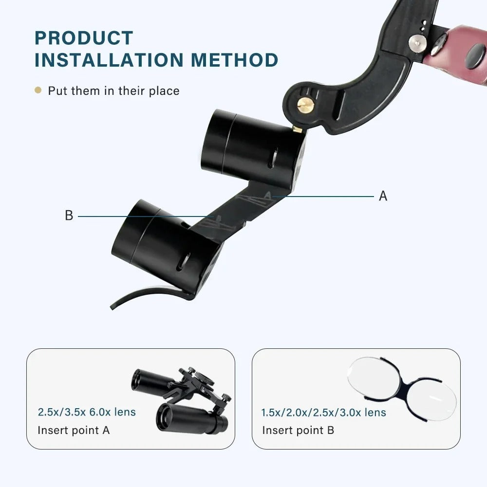 Premium Dental Binoculars 6X with LED