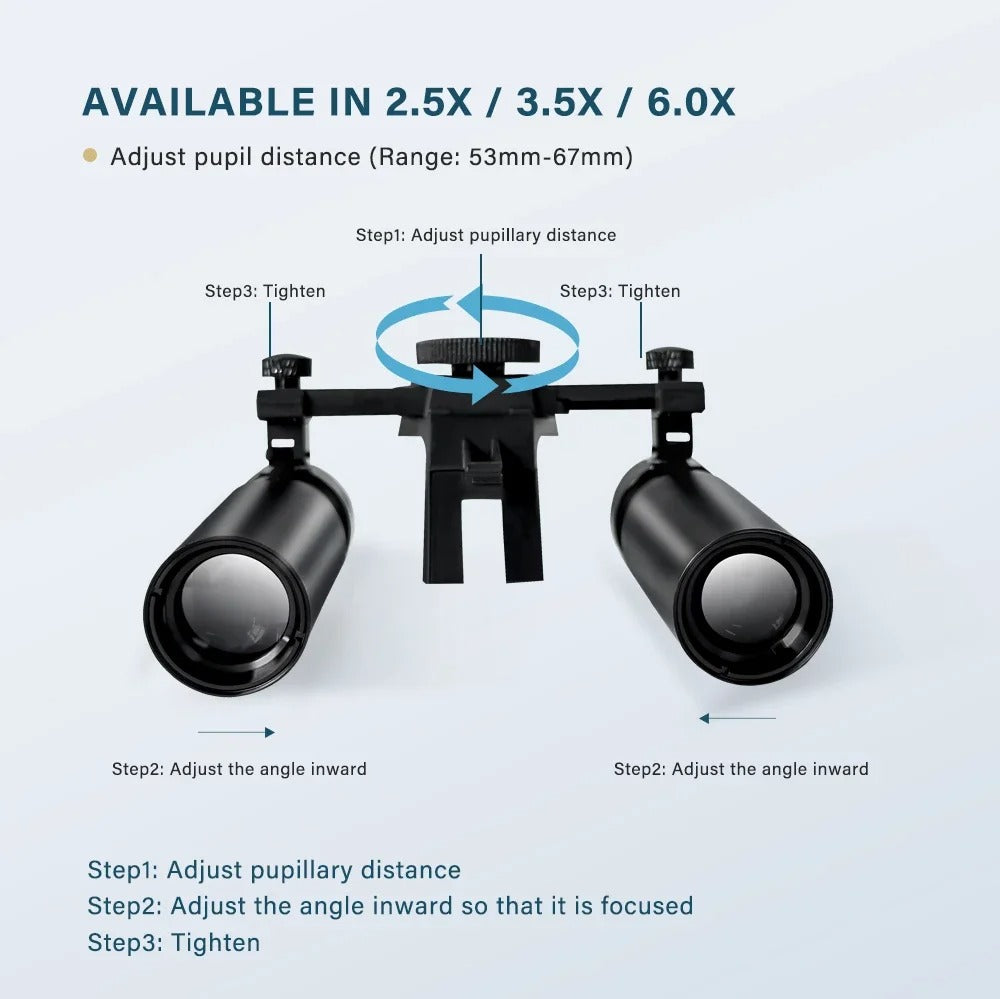 Premium Dental Binoculars 6X with LED