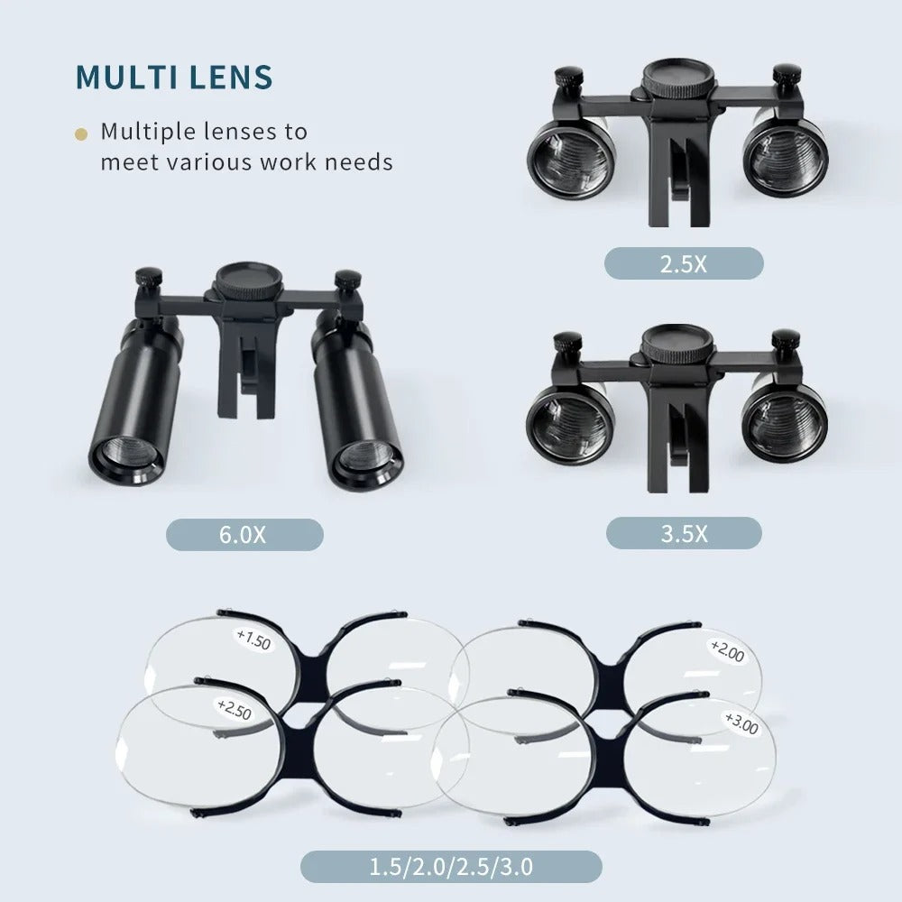 Premium Dental Binoculars 6X with LED
