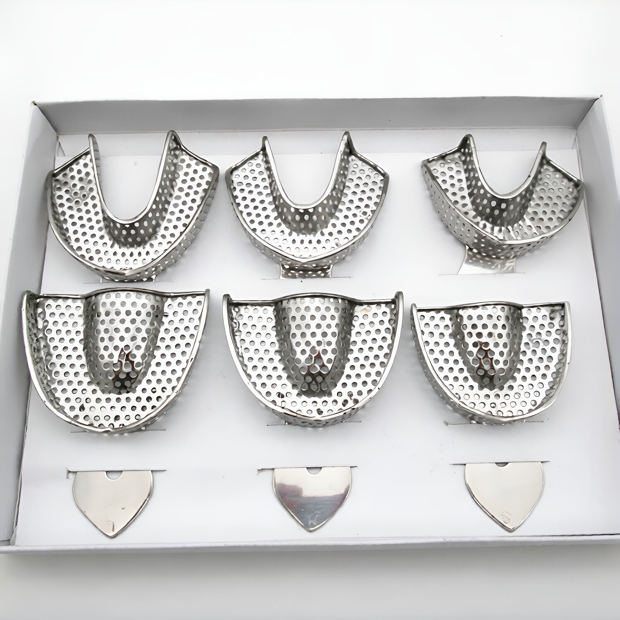 6-Piece Perforated Impression Tray Set