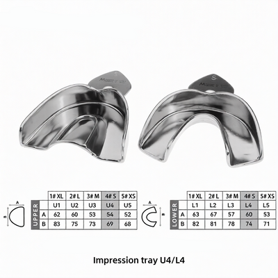 Stainless Steel Solid Impression Trays
