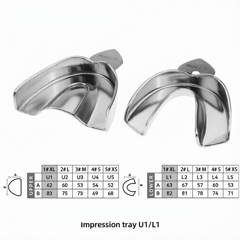Stainless Steel Solid Impression Trays