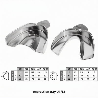 Stainless Steel Solid Impression Trays
