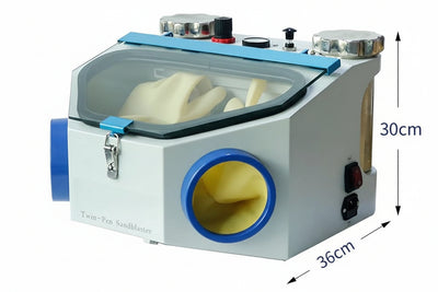 Twin-Pen Sandblaster Precision Surface Treatment System