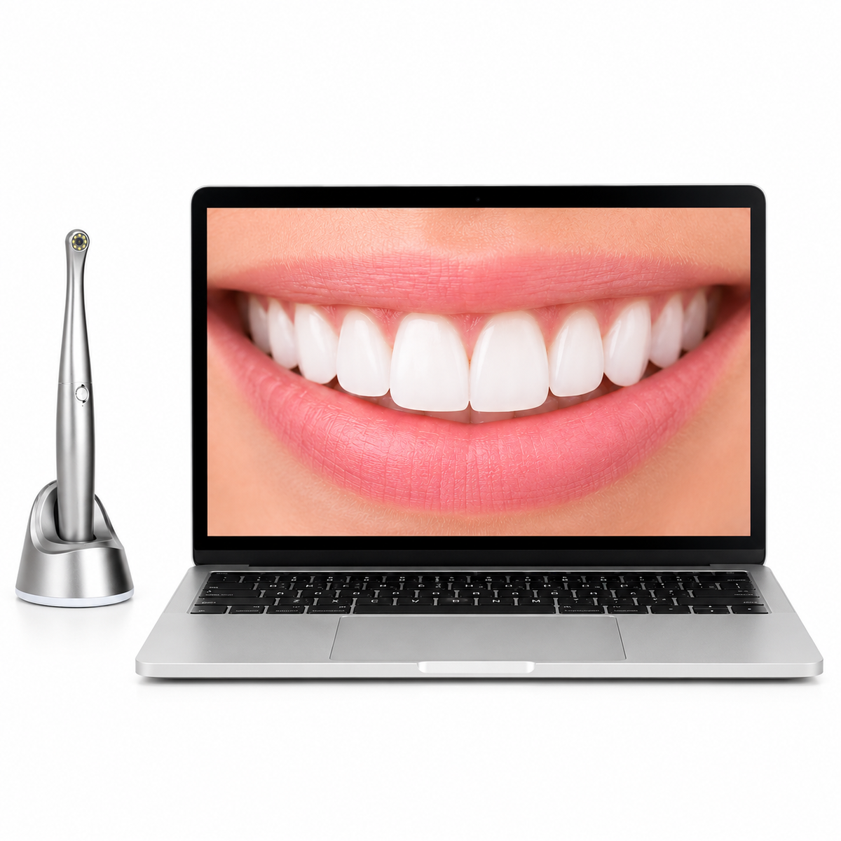 Kabellose Intraoralkamera 5 MP 2K HD — 5G-WLAN, 6 LEDs, 30 FPS, IPX5, für iOS, Android und Windows