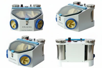 Twin-Pen Sandblaster Precision Surface Treatment System