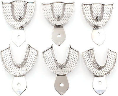 6-Piece Perforated Impression Tray Set