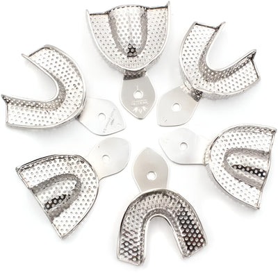 6-Piece Perforated Impression Tray Set