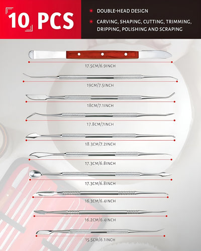 Dental Wax Carving Tools Set, 10pcs