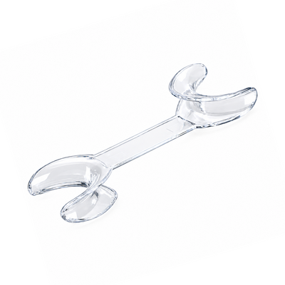 Double-Ended Cheek Retractors for Dental Photography, Pair — Clear T-Shape for Frontal and Buccal Views