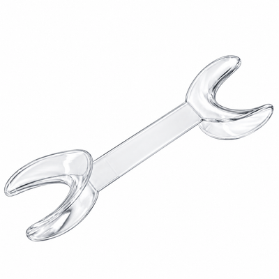 Double-Ended Cheek Retractors for Dental Photography, Pair — Clear T-Shape for Frontal and Buccal Views