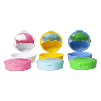 Portable Dental Storage Box with Mirror, 3psc