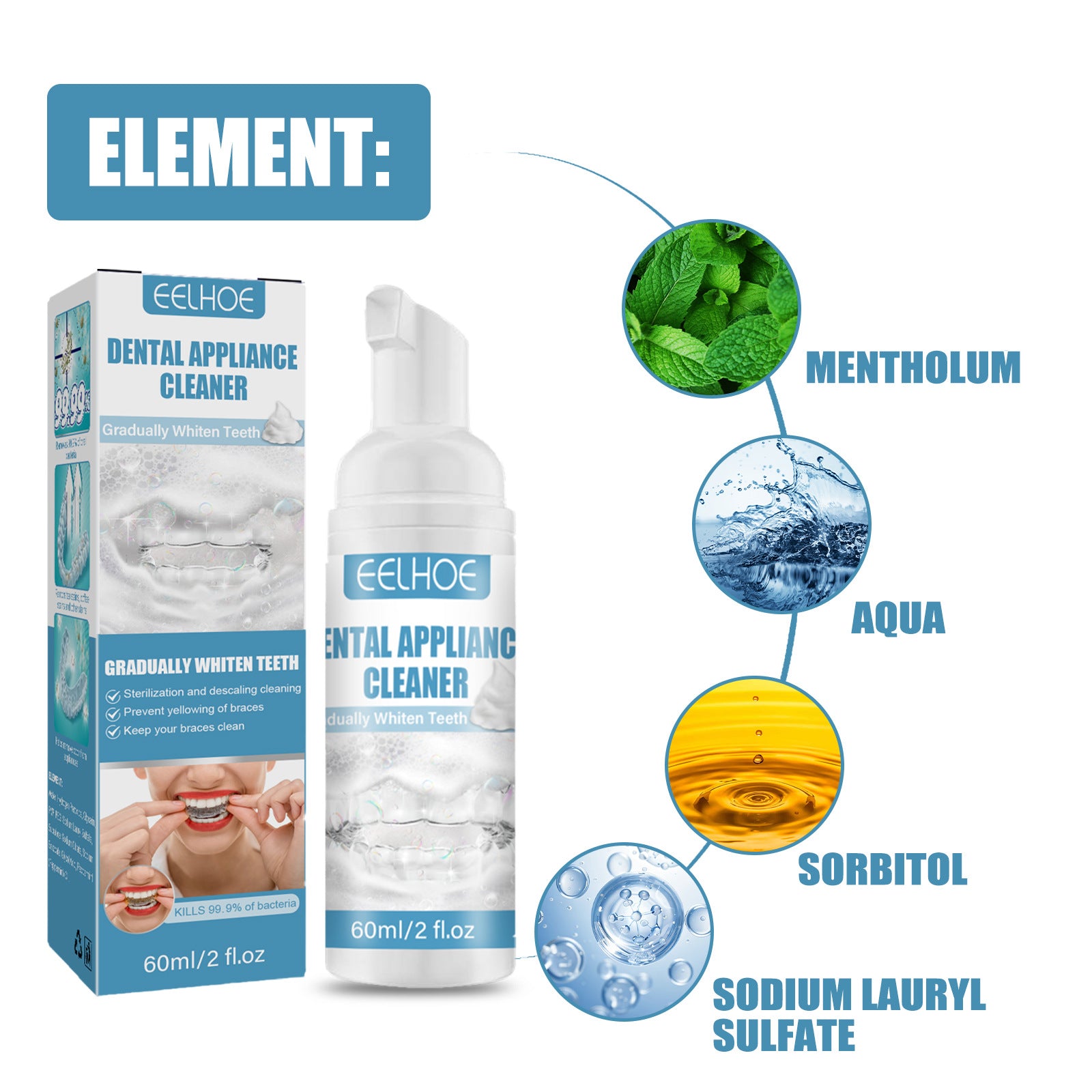 Aligner & Retainer Cleaning Foam — 60ml