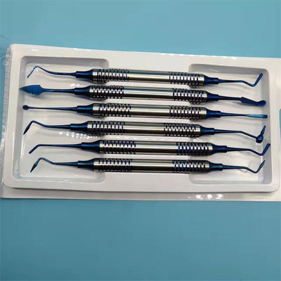 Composite Resin Filling Spatulas – 6-Piece Non-Stick Titanium Kit
