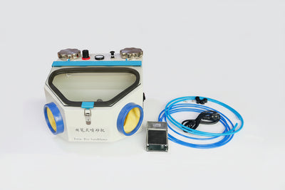 Twin-Pen Sandblaster Precision Surface Treatment System