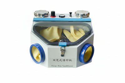 Twin-Pen Sandblaster Precision Surface Treatment System