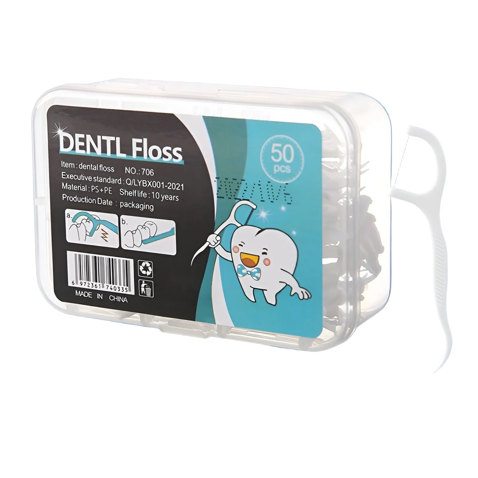 Dental Floss Picks – 50 Count