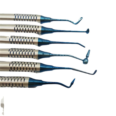 Composite Resin Filling Spatulas – 6-Piece Non-Stick Titanium Kit
