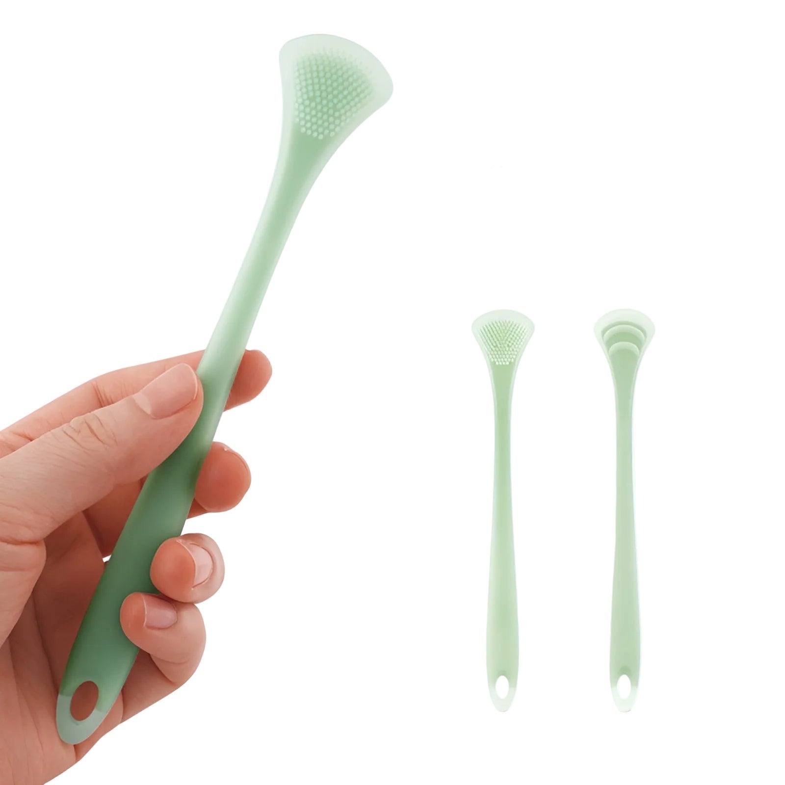 Dual-Sided Soft Silicone Tongue Cleaner