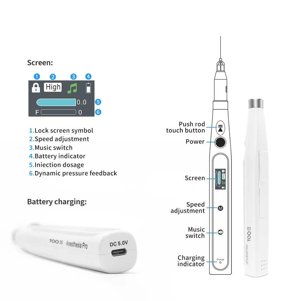 SmartFlow Pro Wireless Dental Anesthesia Injector