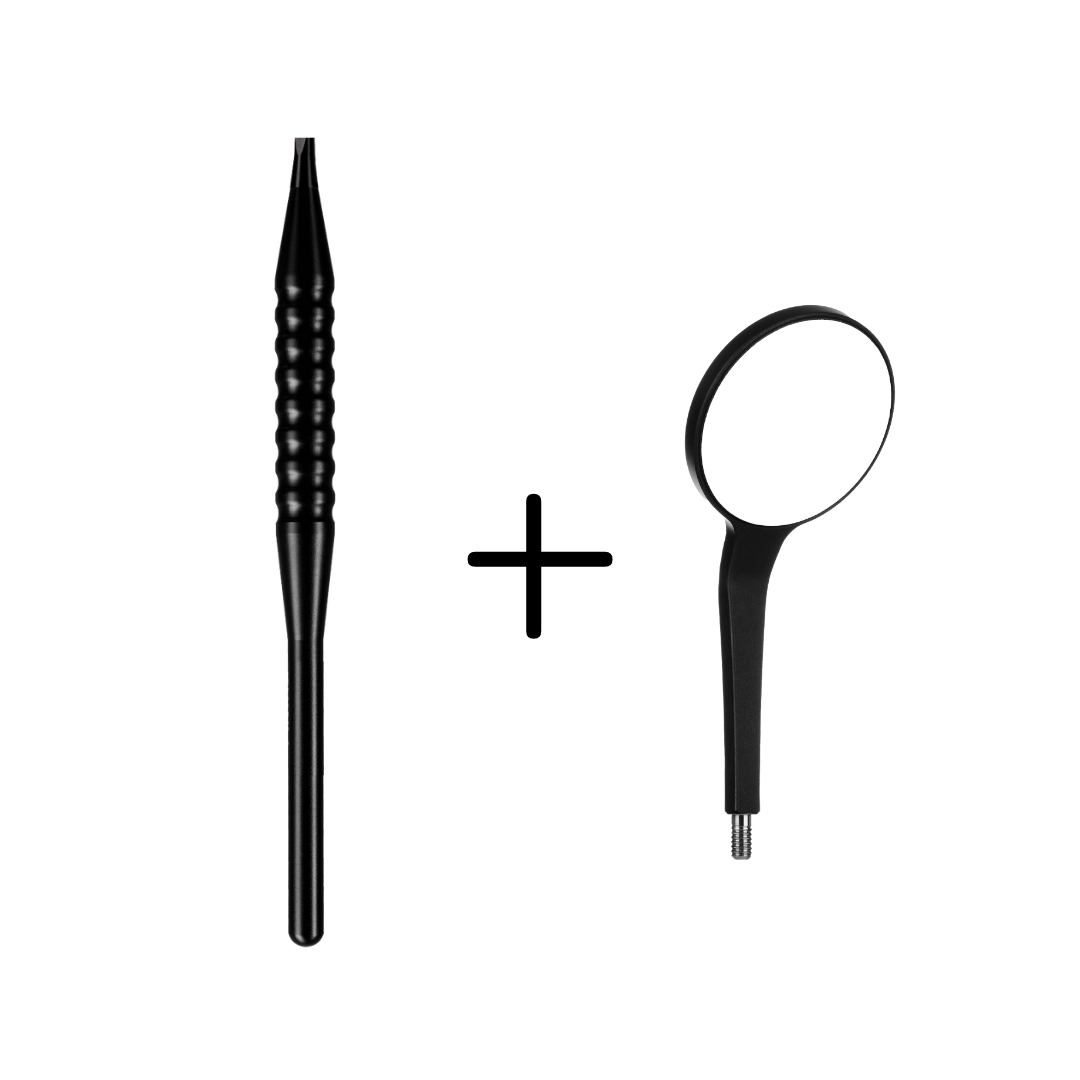 UltraClear Dental Mirror Black Line 24 mm