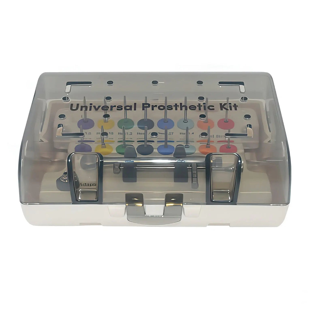 Dental Implant Prosthetic and Screw Removal Kit — 16 Drivers, 10-70 N·cm Ratchet, Contra-Angle Wrench with Adjustable Head