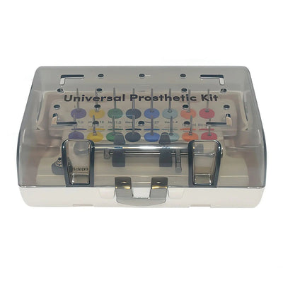 Dental Implant Prosthetic and Screw Removal Kit — 16 Drivers, 10-70 N·cm Ratchet, Contra-Angle Wrench with Adjustable Head
