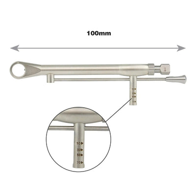 Dental Implant Prosthetic and Screw Removal Kit — 16 Drivers, 10-70 N·cm Ratchet, Contra-Angle Wrench with Adjustable Head