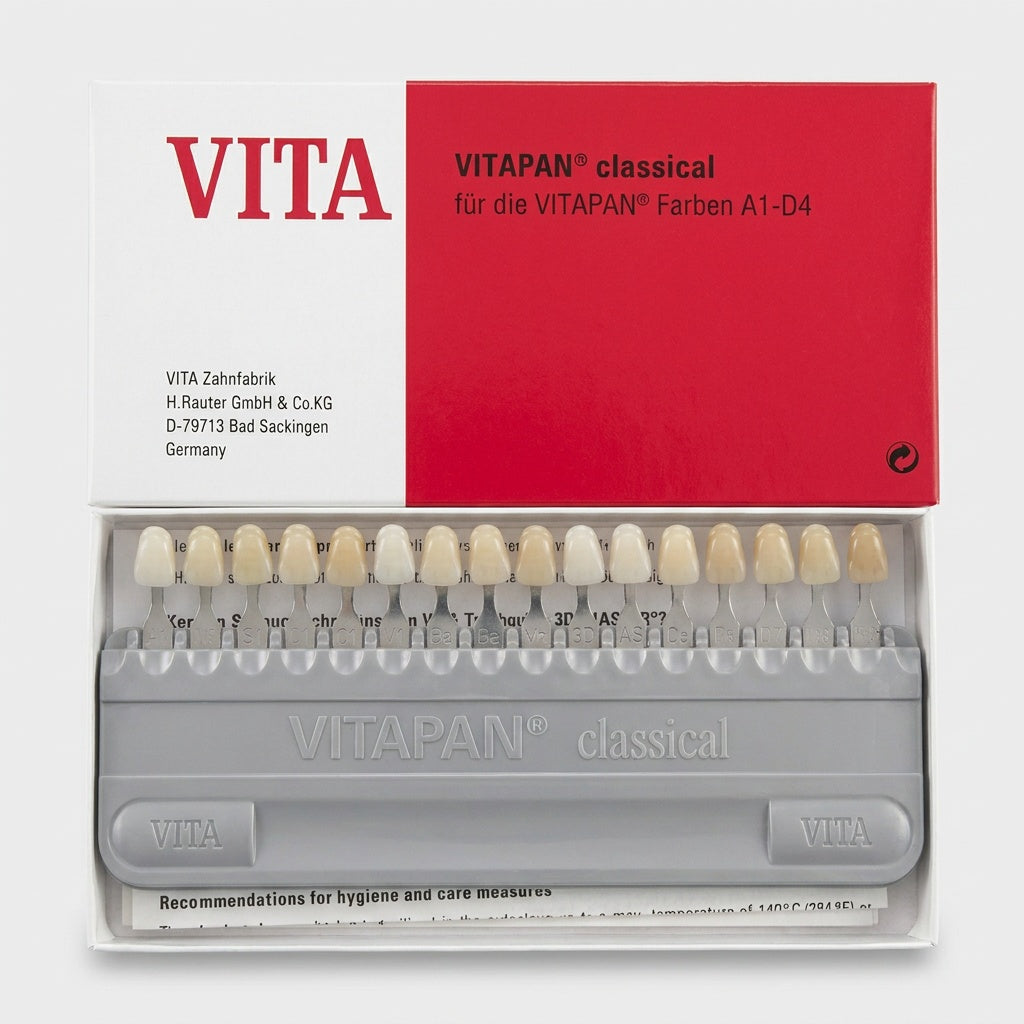 VITA classical A1–D4 Farbring – 16 Zahnfarben für die Farbbestimmung in Füllungstherapie und Prothetik