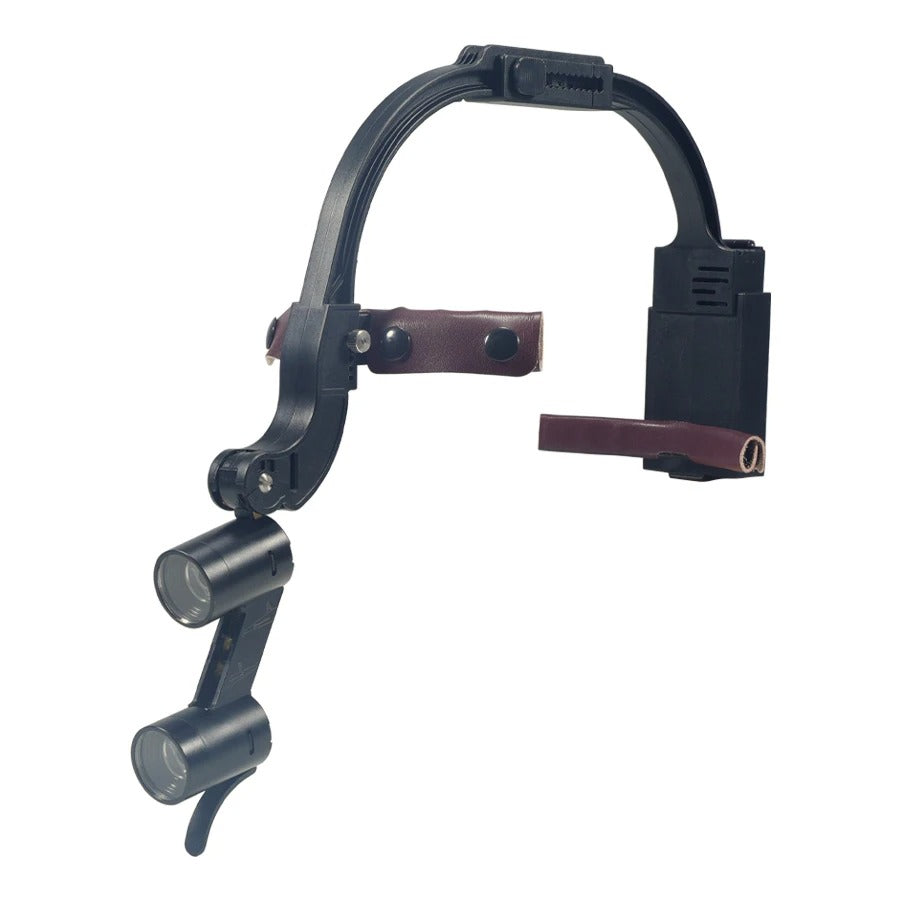 Ergonomic Dental Loupes with Interchangeable Magnification and LED Light