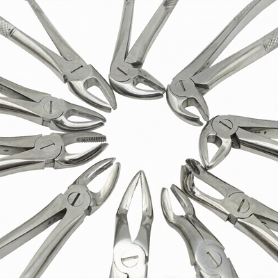 10-Piece Dental Extraction Forceps Kit