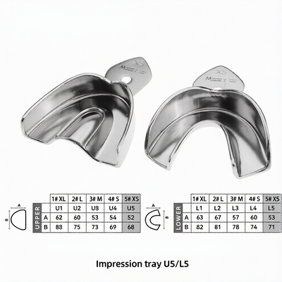 Stainless Steel Solid Impression Trays