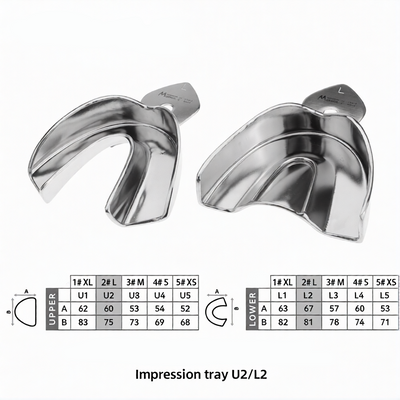 Stainless Steel Solid Impression Trays
